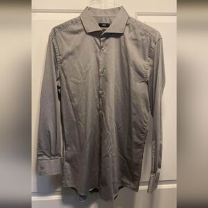 Hugo Boss Mens Shirt 17/43 Gray